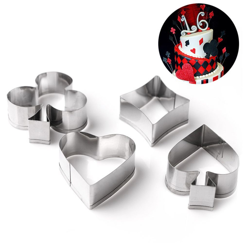 Card Scraper Steel - Fodant outils pelle Fondant Poker gâteau