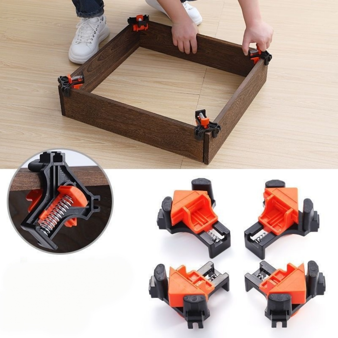 Woodworking Essentials - 4 pièces 90 ° Pince d'angle