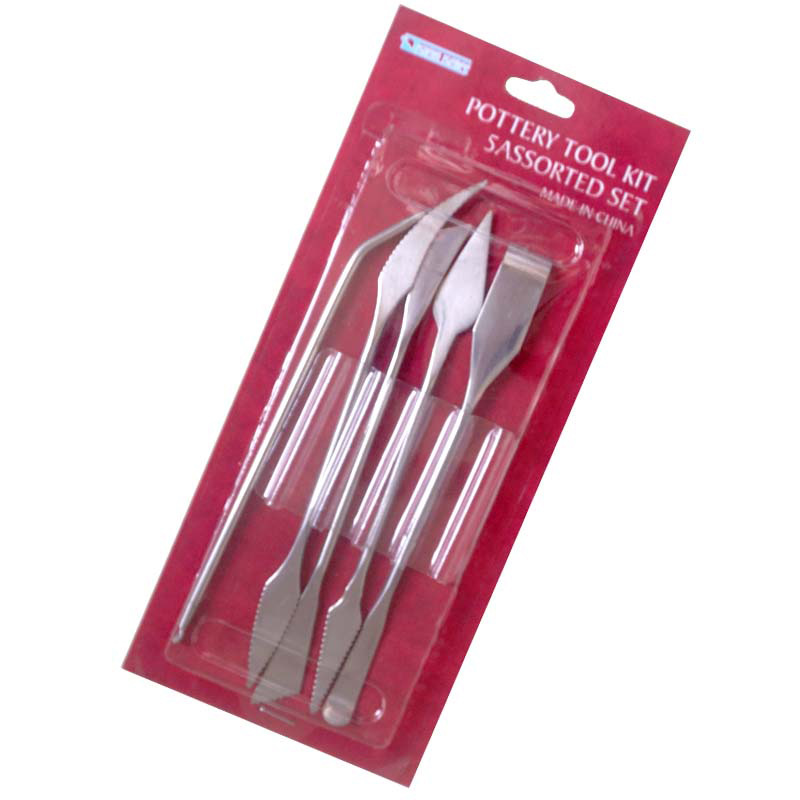 Card Scraper Steel - Ensemble de 5 couteaux en acier