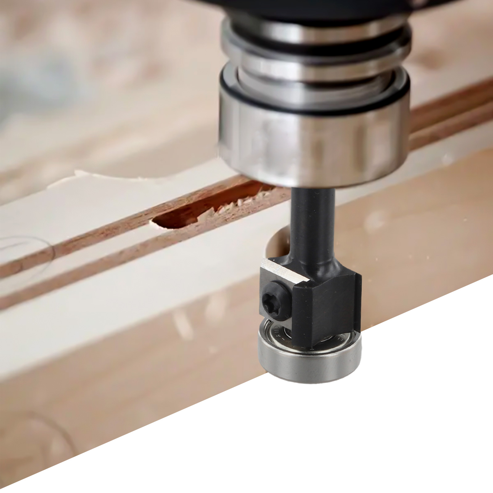 Woodworking Kickback - Fraise en acier trempé solide avec