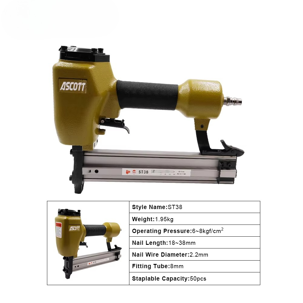 Woodworking Diy Projects - Cloueur pneumatique lourd ST38 14GA pour