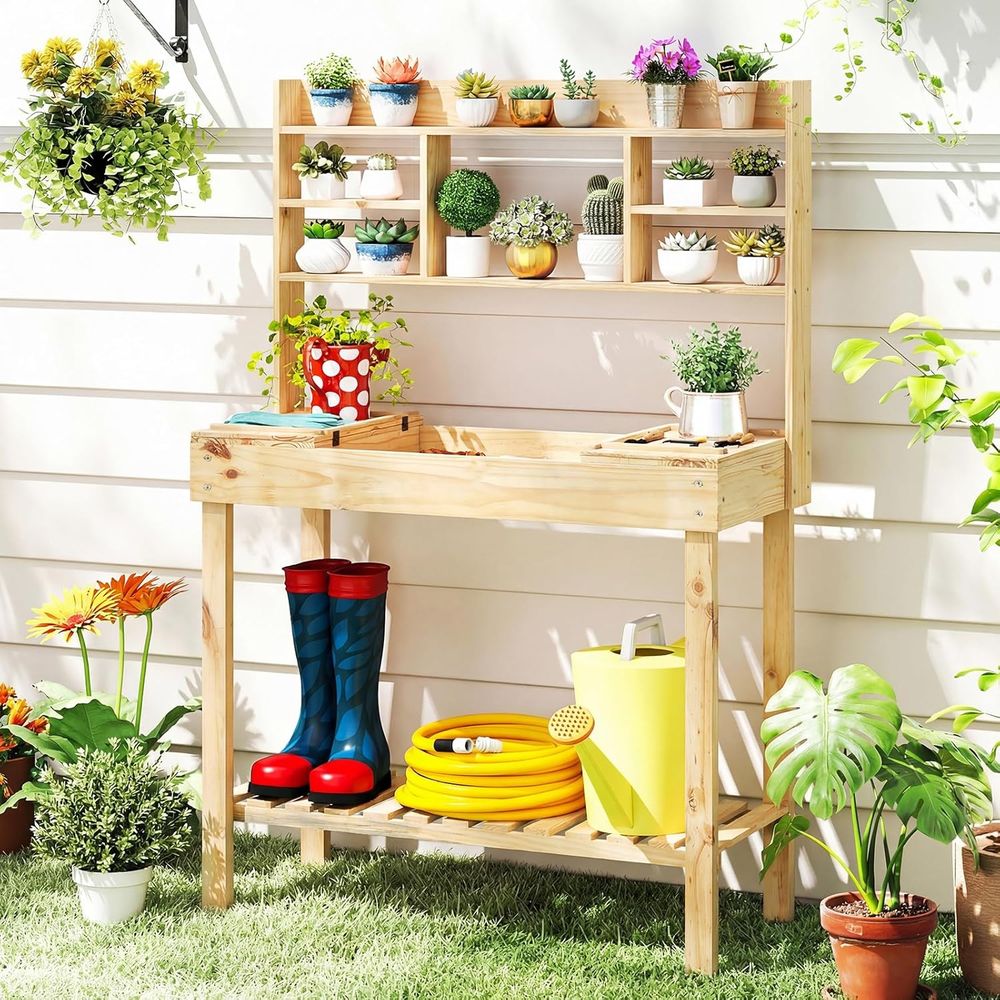 Woodworking Bench - Table de jardinage, table de travail