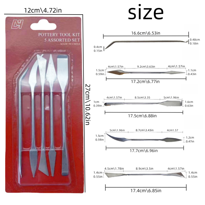Ensemble de 5 couteaux en acie - Card Scraper Steel avis et prix
