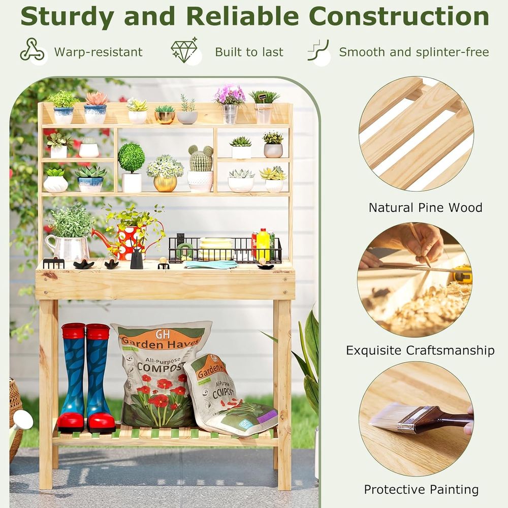 Table de jardinage, table de t - Woodworking Bench avis et prix